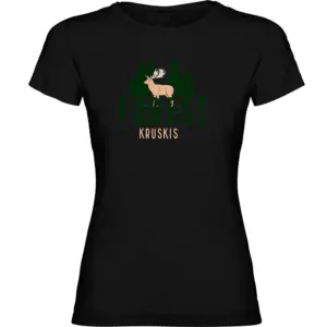 Kruskis Deer T-shirt Met Korte Mouwen Zwart