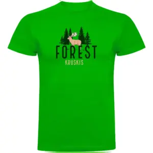 Kruskis Deer T-shirt Met Korte Mouwen Groen