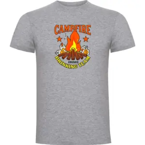 Kruskis Drinking Team T-shirt Met Korte Mouwen Grijs