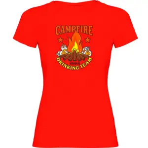 Kruskis Drinking Team T-shirt Met Korte Mouwen Rood