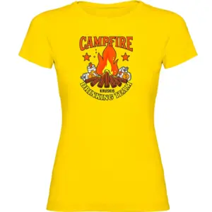 Kruskis Drinking Team T-shirt Met Korte Mouwen Geel
