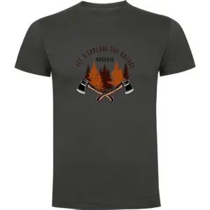 Kruskis Explore Nature T-shirt Met Korte Mouwen Grijs
