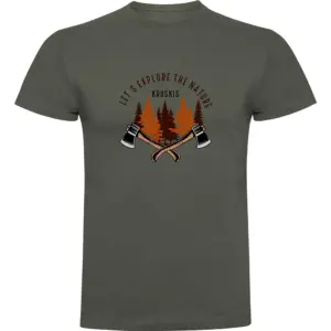 Kruskis Explore Nature T-shirt Met Korte Mouwen Groen