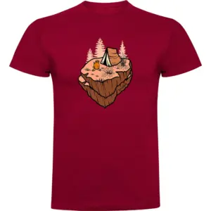 Kruskis Floating Rock T-shirt Met Korte Mouwen Rood