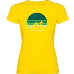 Kruskis Five Stars T-shirt Met Korte Mouwen Geel