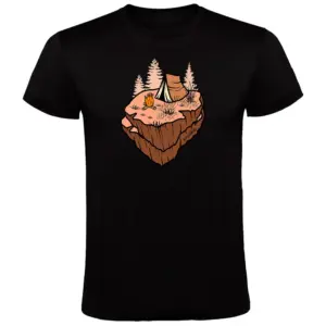 Kruskis Floating Rock T-shirt Met Korte Mouwen Zwart