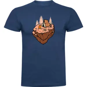 Kruskis Floating Rock T-shirt Met Korte Mouwen Blauw