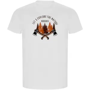 Kruskis Explore Nature Eco T-shirt Met Korte Mouwen Wit