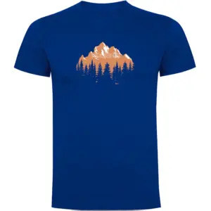 Kruskis Forest Silhouette T-shirt Met Korte Mouwen Blauw