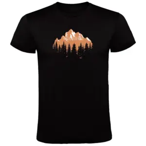 Kruskis Forest Silhouette T-shirt Met Korte Mouwen Zwart