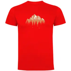 Kruskis Forest Silhouette T-shirt Met Korte Mouwen Rood