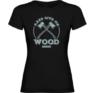 Kruskis Give Me Wood T-shirt Met Korte Mouwen Zwart