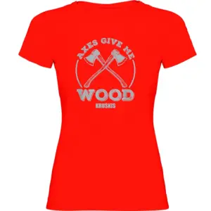 Kruskis Give Me Wood T-shirt Met Korte Mouwen Rood