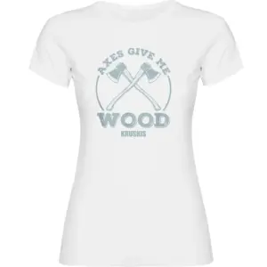 Kruskis Give Me Wood T-shirt Met Korte Mouwen Wit