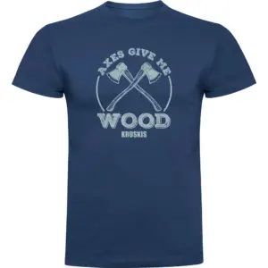 Kruskis Give Me Wood T-shirt Met Korte Mouwen Blauw