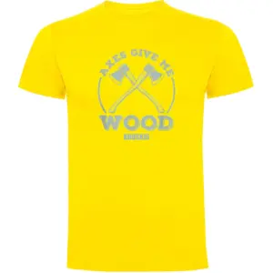Kruskis Give Me Wood T-shirt Met Korte Mouwen Geel