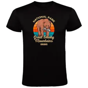 Kruskis Great Smoky Mountains T-shirt Met Korte Mouwen Zwart