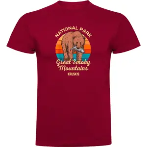 Kruskis Great Smoky Mountains T-shirt Met Korte Mouwen Rood