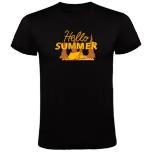Kruskis Hello Summer T-shirt Met Korte Mouwen Zwart
