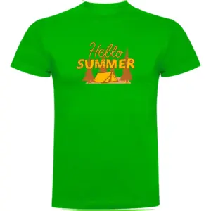 Kruskis Hello Summer T-shirt Met Korte Mouwen Groen