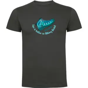 Kruskis Hiking Boots T-shirt Met Korte Mouwen Grijs