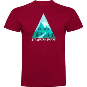 Kruskis Hiking Season T-shirt Met Korte Mouwen Rood