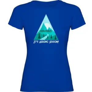 Kruskis Hiking Season T-shirt Met Korte Mouwen Blauw
