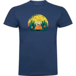 Kruskis I Hate People T-shirt Met Korte Mouwen Blauw