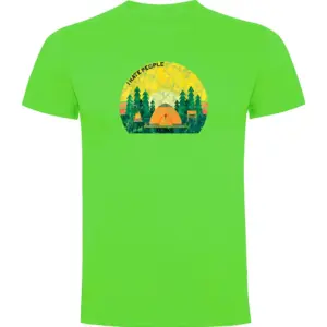 Kruskis I Hate People T-shirt Met Korte Mouwen Groen