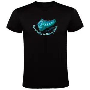 Kruskis Hiking Boots T-shirt Met Korte Mouwen Zwart