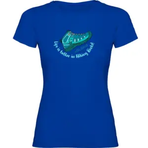Kruskis Hiking Boots T-shirt Met Korte Mouwen Blauw