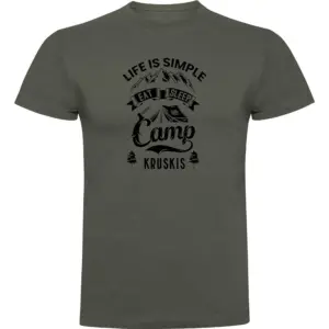 Kruskis Life Is Simple T-shirt Met Korte Mouwen Groen