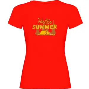 Kruskis Hello Summer T-shirt Met Korte Mouwen Rood