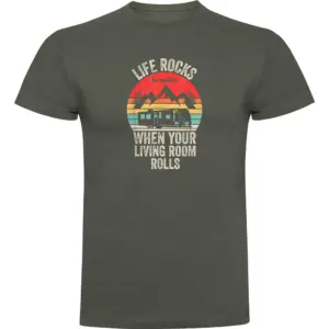 Kruskis Life Rocks T-shirt Met Korte Mouwen Groen