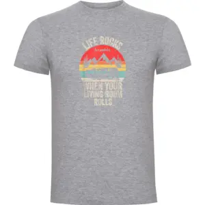 Kruskis Life Rocks T-shirt Met Korte Mouwen Grijs