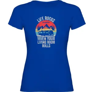 Kruskis Life Rocks T-shirt Met Korte Mouwen Blauw