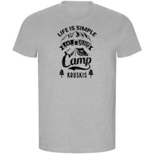 Kruskis Life Is Simple Eco T-shirt Met Korte Mouwen Grijs