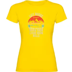 Kruskis Life Rocks T-shirt Met Korte Mouwen Geel
