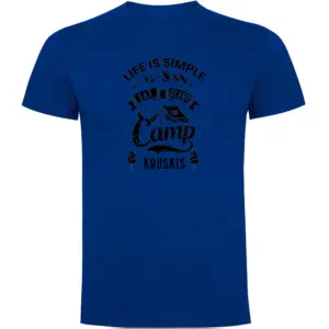 Kruskis Life Is Simple T-shirt Met Korte Mouwen Blauw