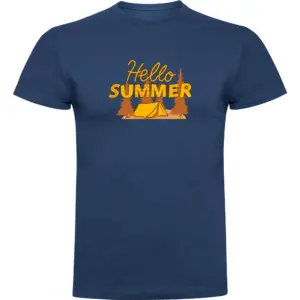 Kruskis Hello Summer T-shirt Met Korte Mouwen Blauw