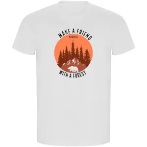Kruskis Make A Friend Eco T-shirt Met Korte Mouwen Wit