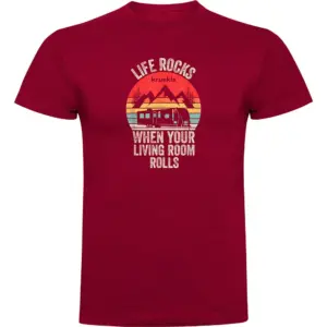 Kruskis Life Rocks T-shirt Met Korte Mouwen Rood