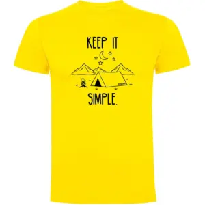 Kruskis Keep It Simple T-shirt Met Korte Mouwen Geel