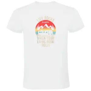 Kruskis Life Rocks T-shirt Met Korte Mouwen Wit