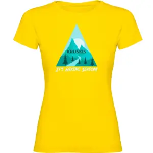 Kruskis Hiking Season T-shirt Met Korte Mouwen Geel