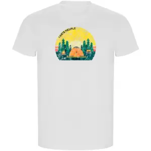 Kruskis I Hate People Eco T-shirt Met Korte Mouwen Wit