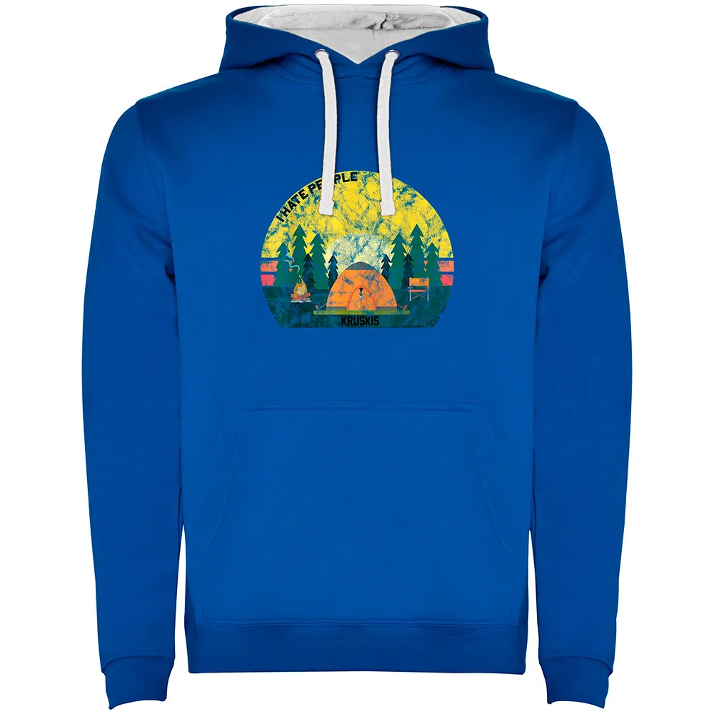 Kruskis I Hate People Hoodie Blauw