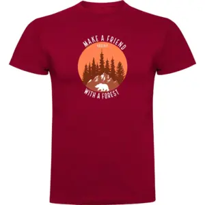 Kruskis Make A Friend T-shirt Met Korte Mouwen Rood