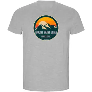 Kruskis Mount Saint Elias Eco T-shirt Met Korte Mouwen Grijs
