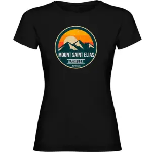 Kruskis Mount Saint Elias T-shirt Met Korte Mouwen Zwart
